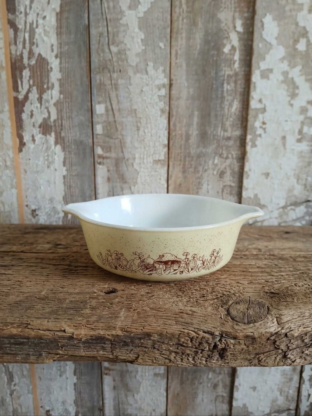 Vintage Pyrex Forest Fancies Mushrooms Cinderella Casserole Dish